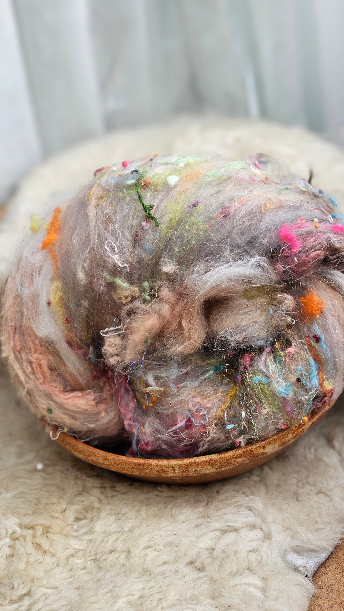 Luxe Layered Textured XL Art Batt - 223 - 3.5 ounces | 99 grams