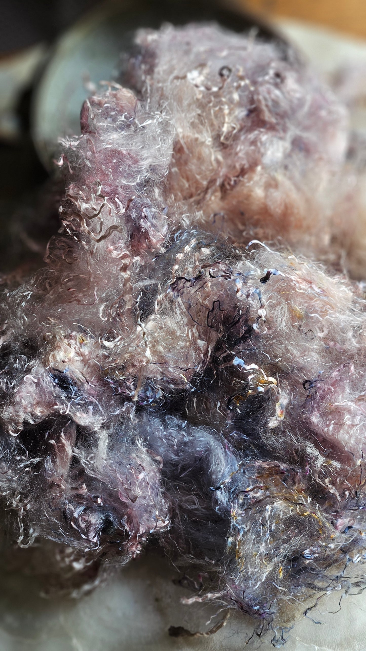 MORGANITE - hand-dyed eucalyptus crimp faux-silk for art yarn embellishing, fiber blending, felting, and papermaking - 2 oz | 57 g