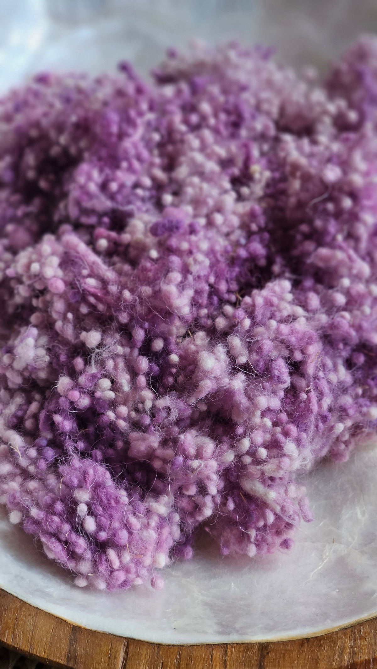 Emona - hand-dyed fine wool nepps for fiber blending and felting - 1 oz | 28 g