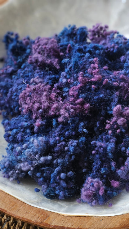 Sirmium - hand-dyed fine wool nepps for fiber blending and felting - 1 oz | 28 g