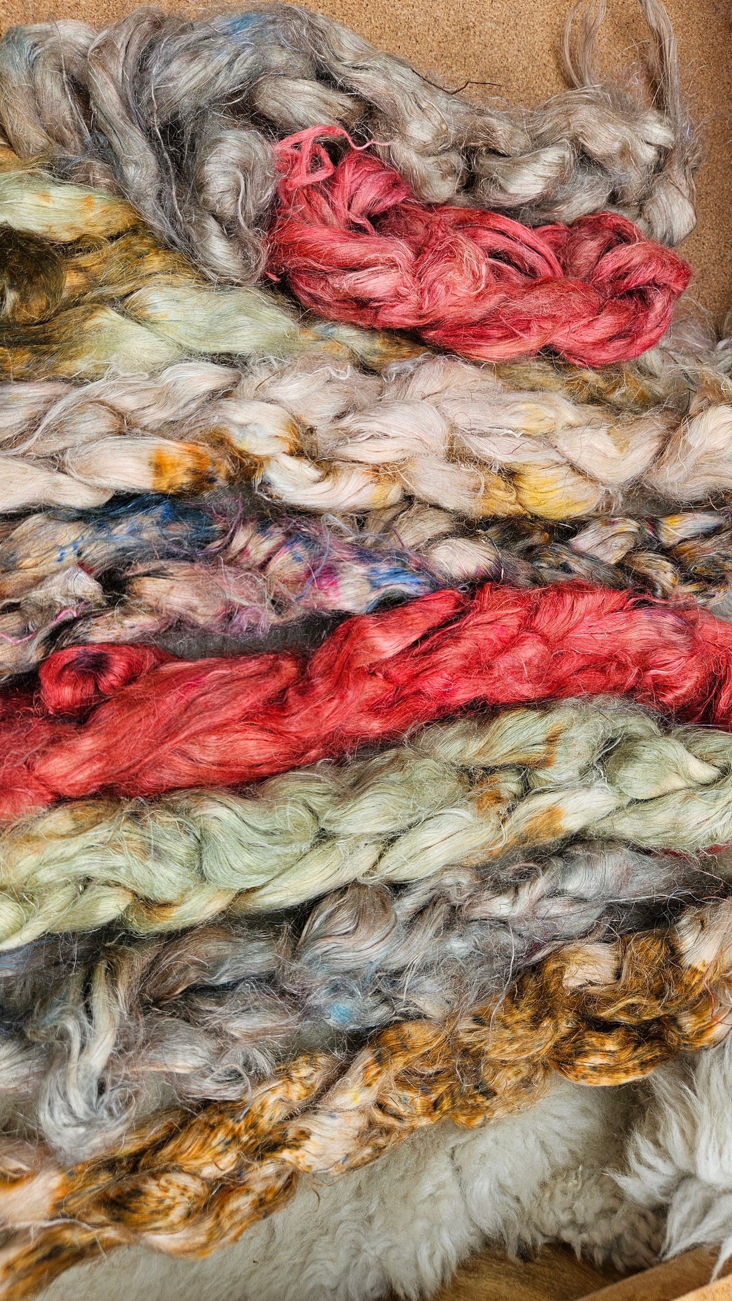 ROBIN HOOD Hand-Dyed Fine Hemp for fiber art, texture blending, and papermaking - 2 ounces | 57 grams