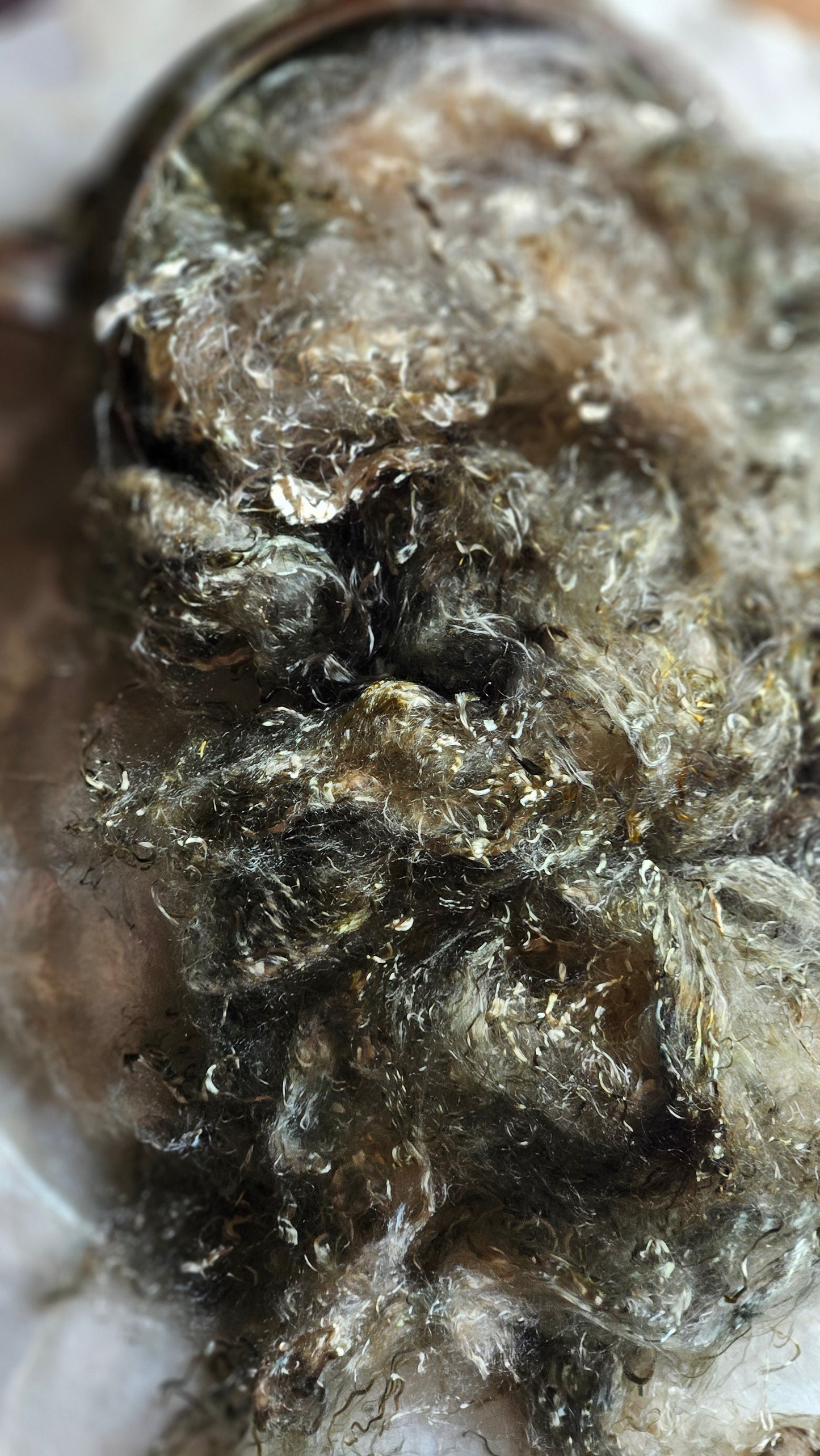 PREHNITE - hand-dyed eucalyptus crimp faux-silk for art yarn embellishing, fiber blending, felting, and papermaking - 2 oz | 57 g