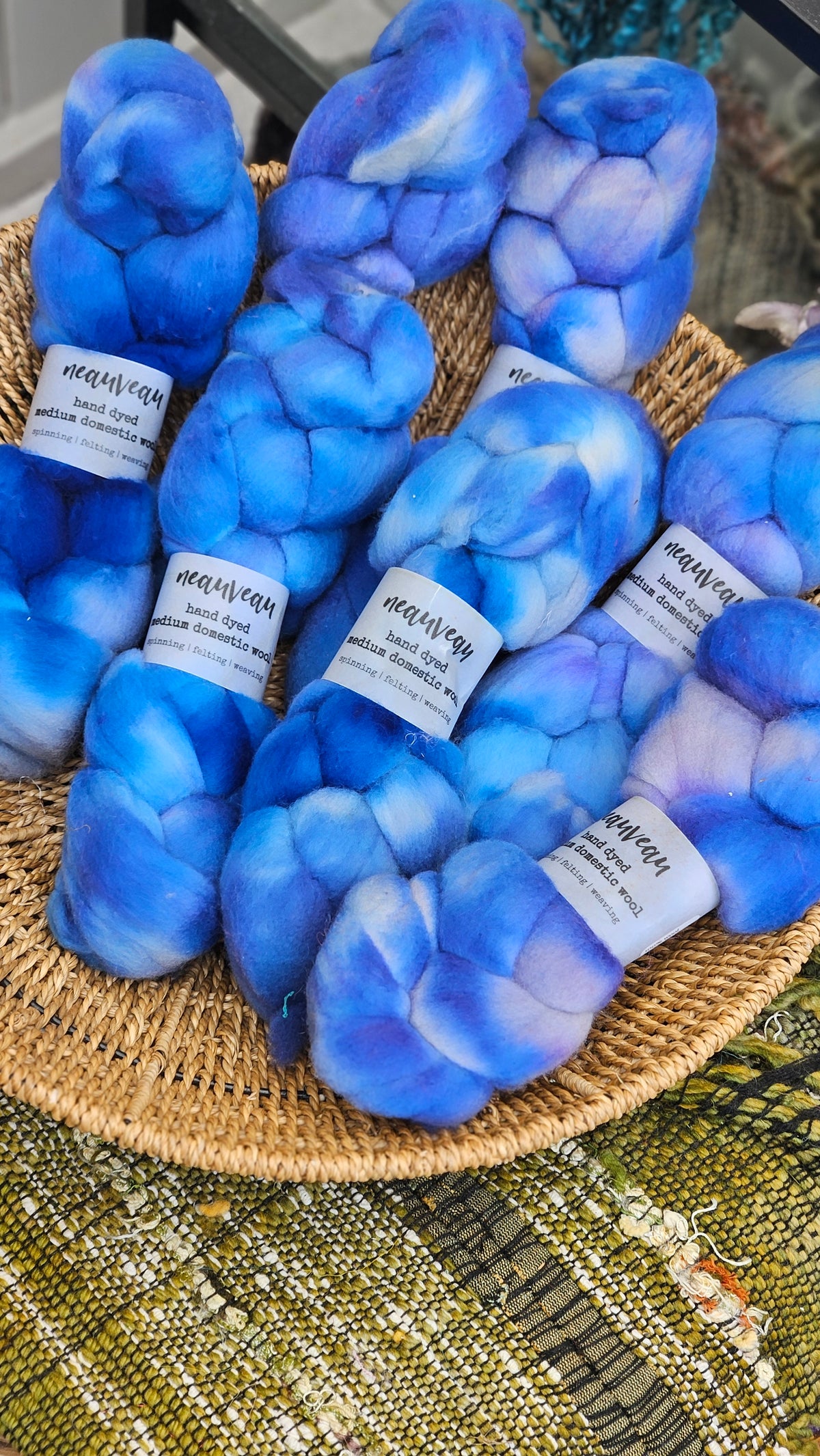 Acadia - hand dyed fine wool roving for felting and blending - 2 ounces | 57 grams