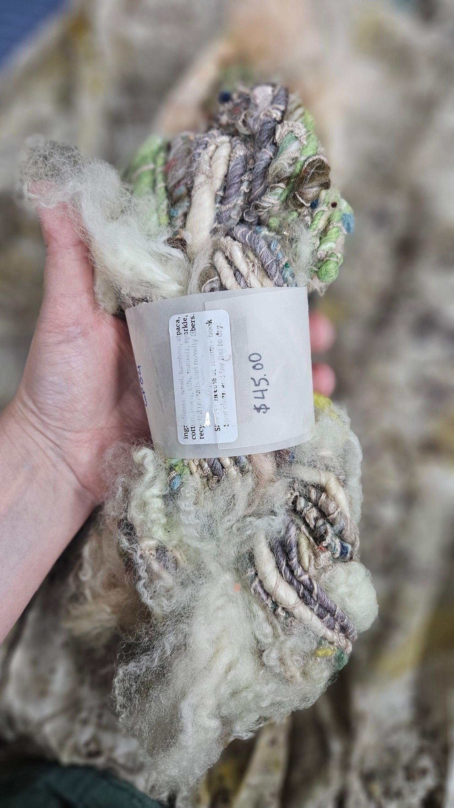 Handspun Bulky Art Yarn - Garden Party 04