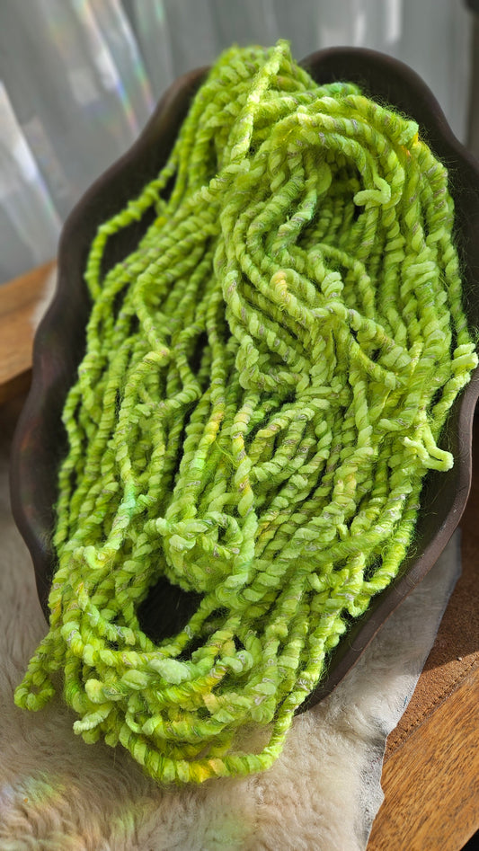 CITY LIGHTS 1 - Bulky Handspun Art Yarn XL Skein - 30 yards | 4.5 ounces | 128 grams