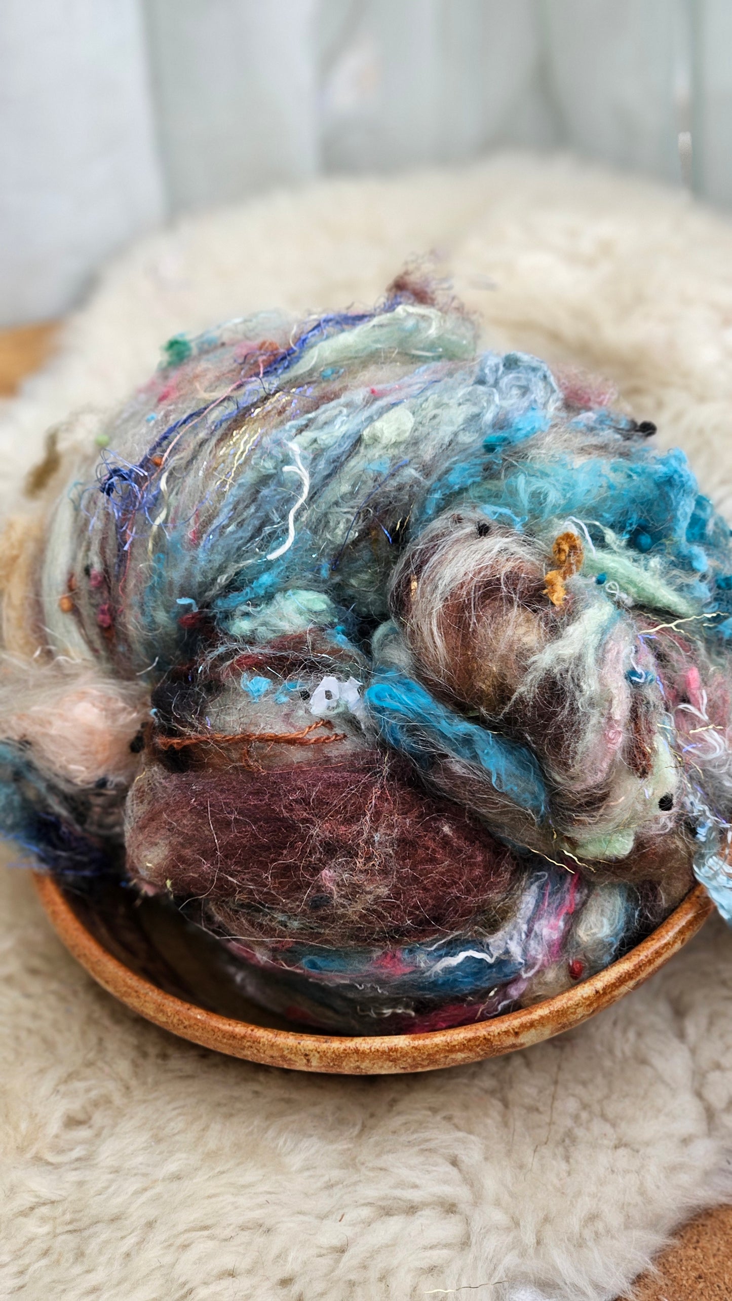 Luxe Layered Textured XL Art Batt - 219 - 3.5 ounces | 99 grams