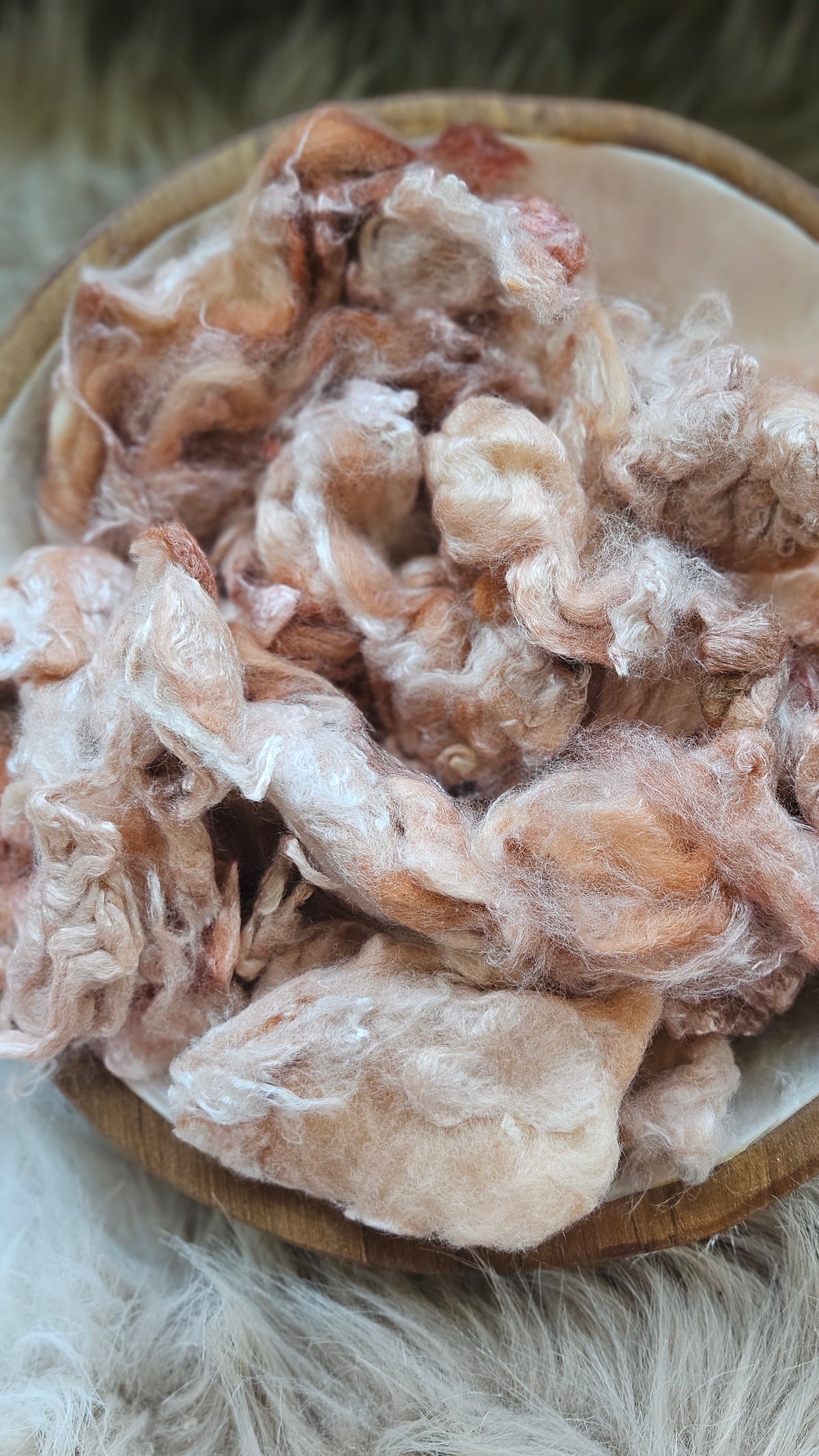 Moscato - hand-dyed fine wool and silky bamboo mill ends - 5 oz |  142 g
