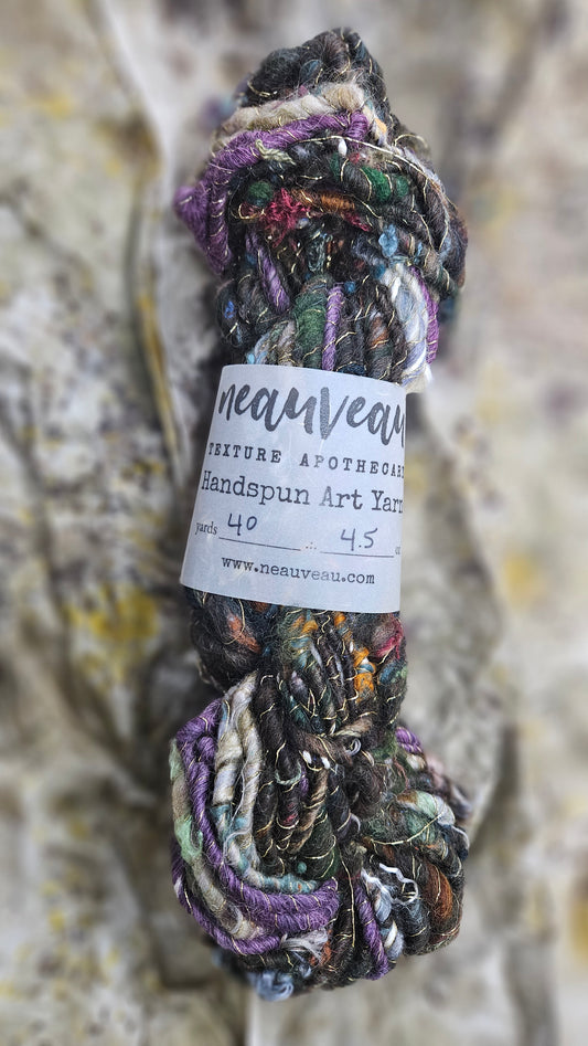 Handspun Bulky Art Yarn - Enchanted Forest Collection 05