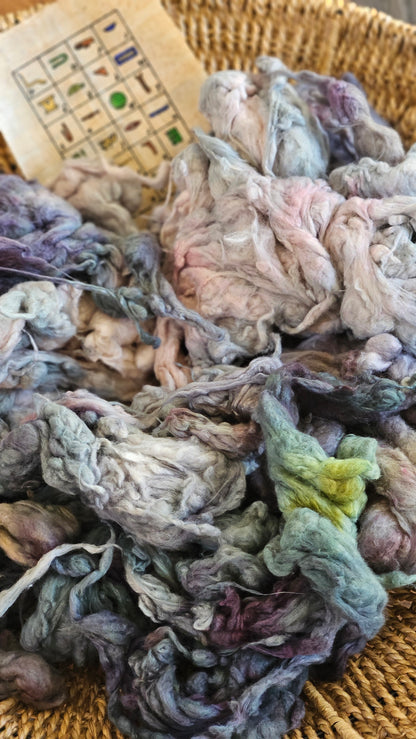 THOTH - organic cotton noil for blending & spinning - 1 ounce | 28 grams