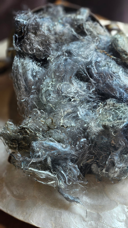 ILVAITE - hand-dyed eucalyptus crimp faux-silk for art yarn embellishing, fiber blending, felting, and papermaking - 2 oz | 57 g