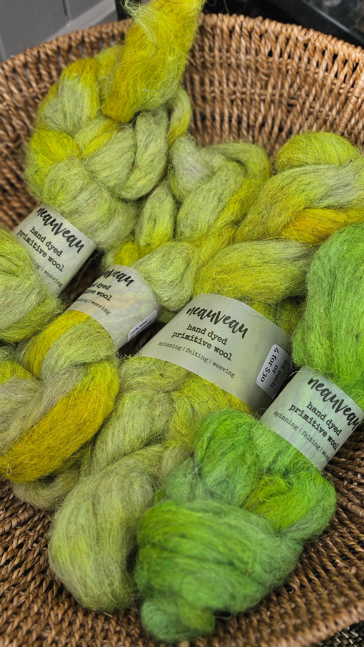 Flintlight - primitive hand dyed wool roving for felting and blending - 2 ounces | 57 grams