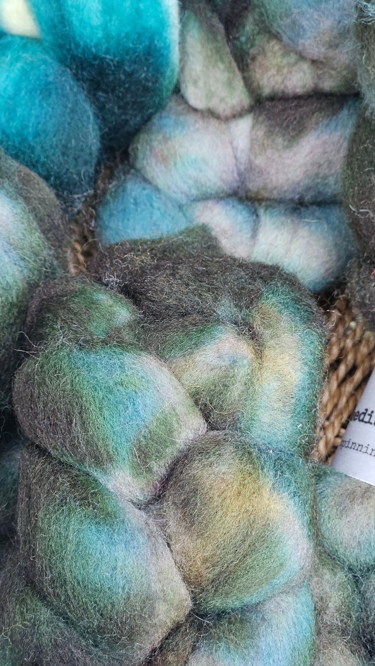 Mallard - hand dyed domestic wool roving for felting and blending - 2 ounces | 57 grams