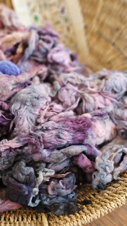 ABYDOS - organic cotton noil for blending & spinning - 1 ounce | 28 grams