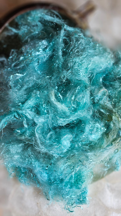 BROOKITE - eucalyptus crimp fiber for spinning, blending & felting - 2 oz | 57 g