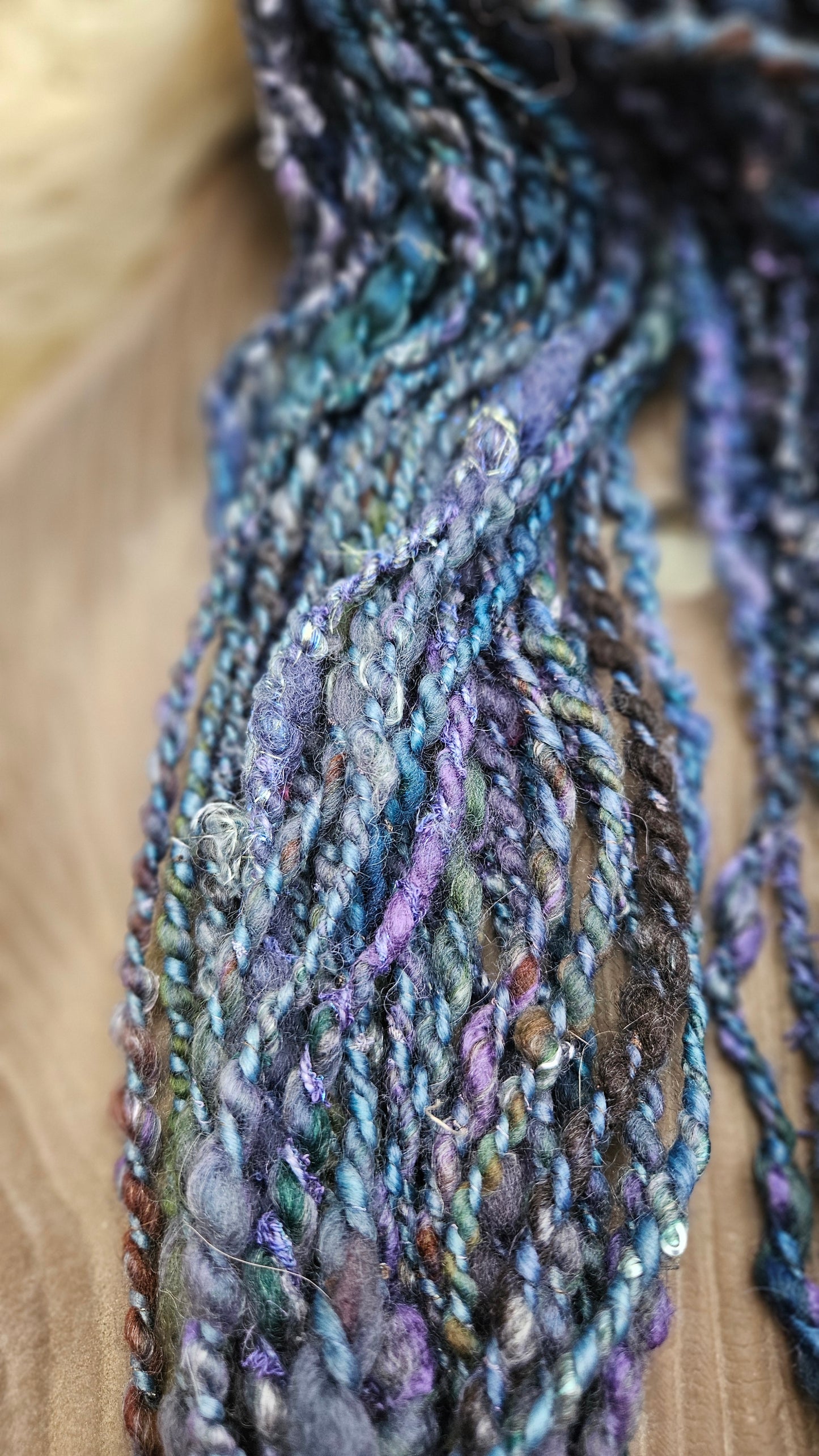TWILIGHT COVE - Bulky Handspun Art Yarn XL Skein - 62 yards | 5 ounces | 146 grams