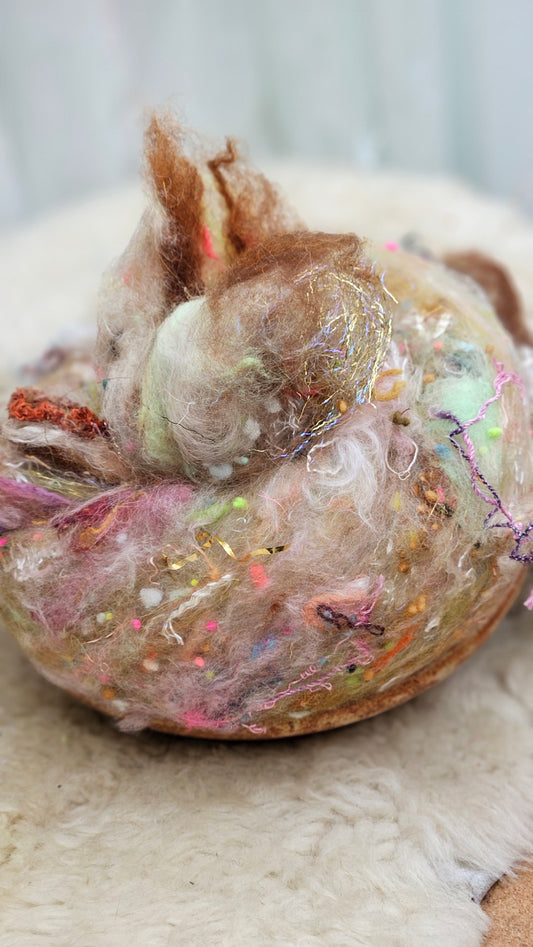 Luxe Layered Textured XL Art Batt - 205 - 3.3 ounces | 94 grams