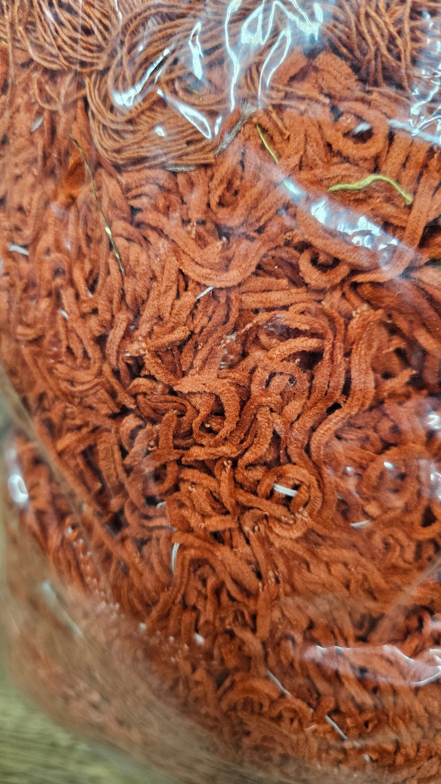 GRAND CANYON - shaggy fringe ribbon for tapestry weaving and fiber art - CITRINE06 (.9 lb)