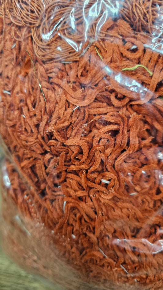 GRAND CANYON - shaggy fringe ribbon for tapestry weaving and fiber art - CITRINE06 (.9 lb)