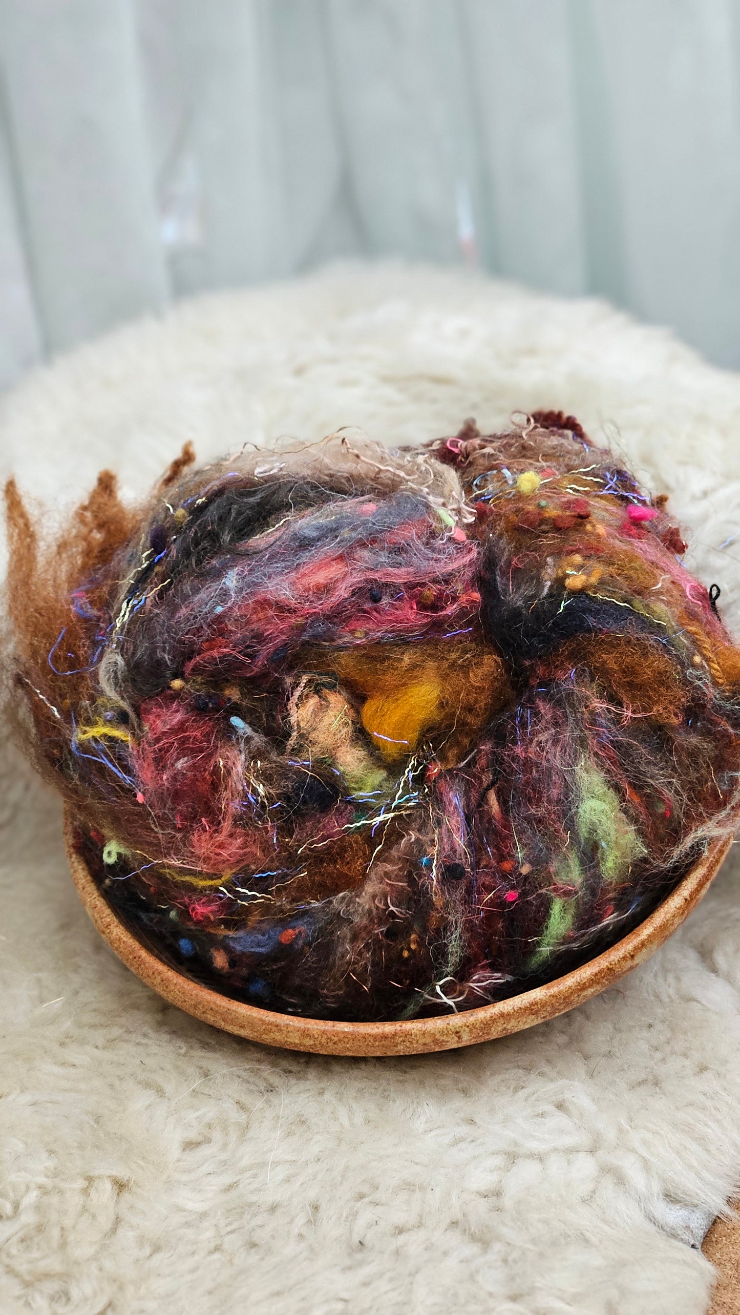 Luxe Layered Textured Art Batt - 003 - 2 ounces | 57 grams