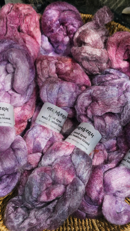 Lupine Pearl - bamboo wool roving for felting and blending - 2 ounces | 57 grams