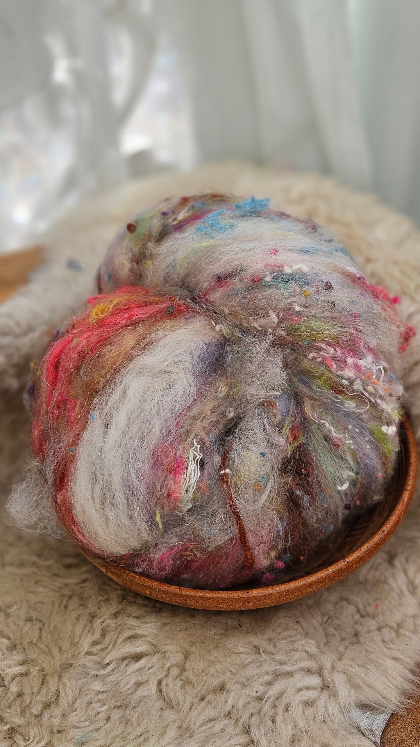 Luxe Layered Textured XL Art Batt - 262 - 3.6 ounces | 102 grams