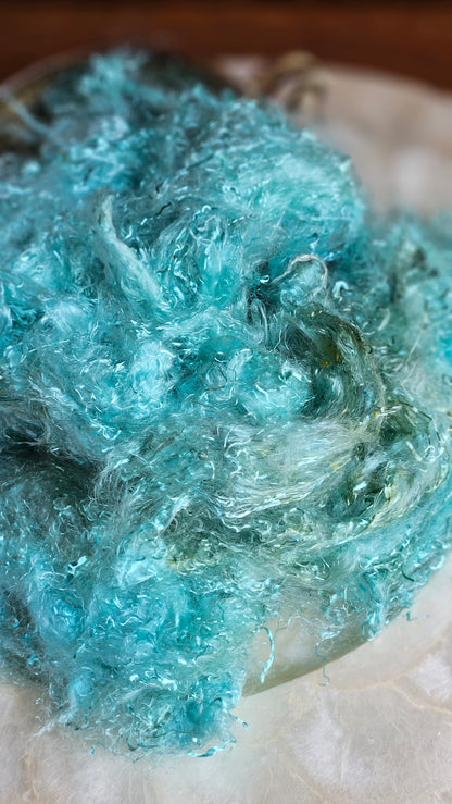 BROOKITE - eucalyptus crimp fiber for spinning, blending & felting - 2 oz | 57 g