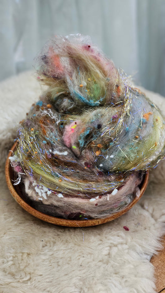 Luxe Layered Textured XL Art Batt - 203 - 3.7 ounces | 105 grams