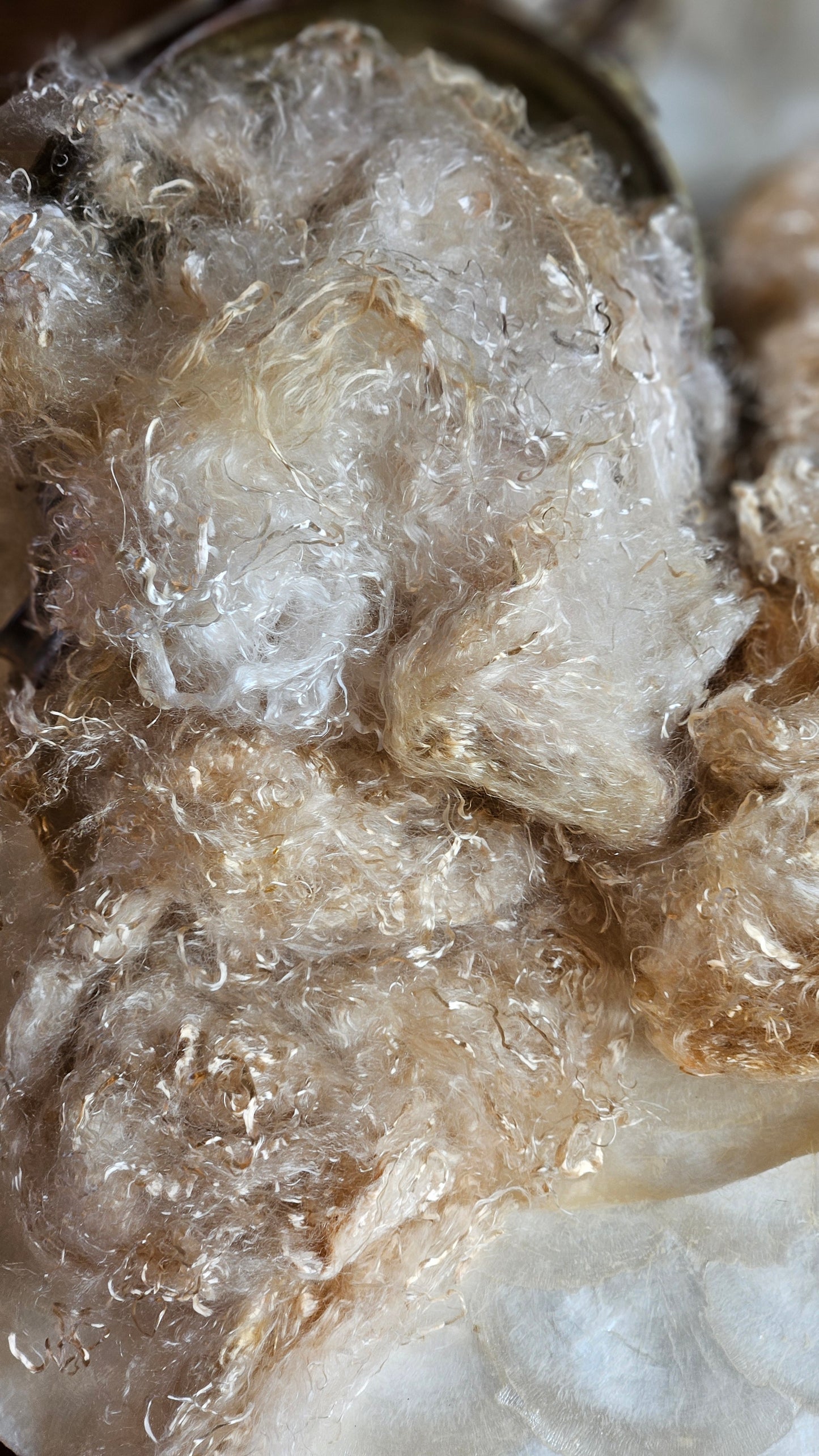 BYTOWNITE - hand-dyed eucalyptus crimp faux-silk for art yarn embellishing, fiber blending, felting, and papermaking - 2 oz | 57 g