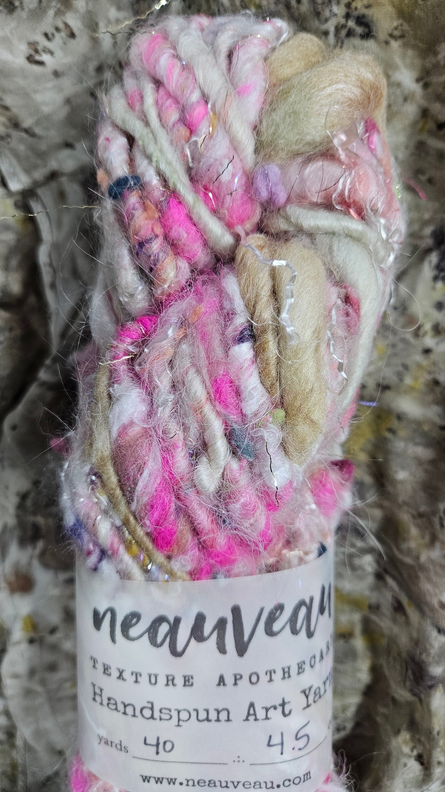 Handspun Bulky Art Yarn - Fairy Godmother 03