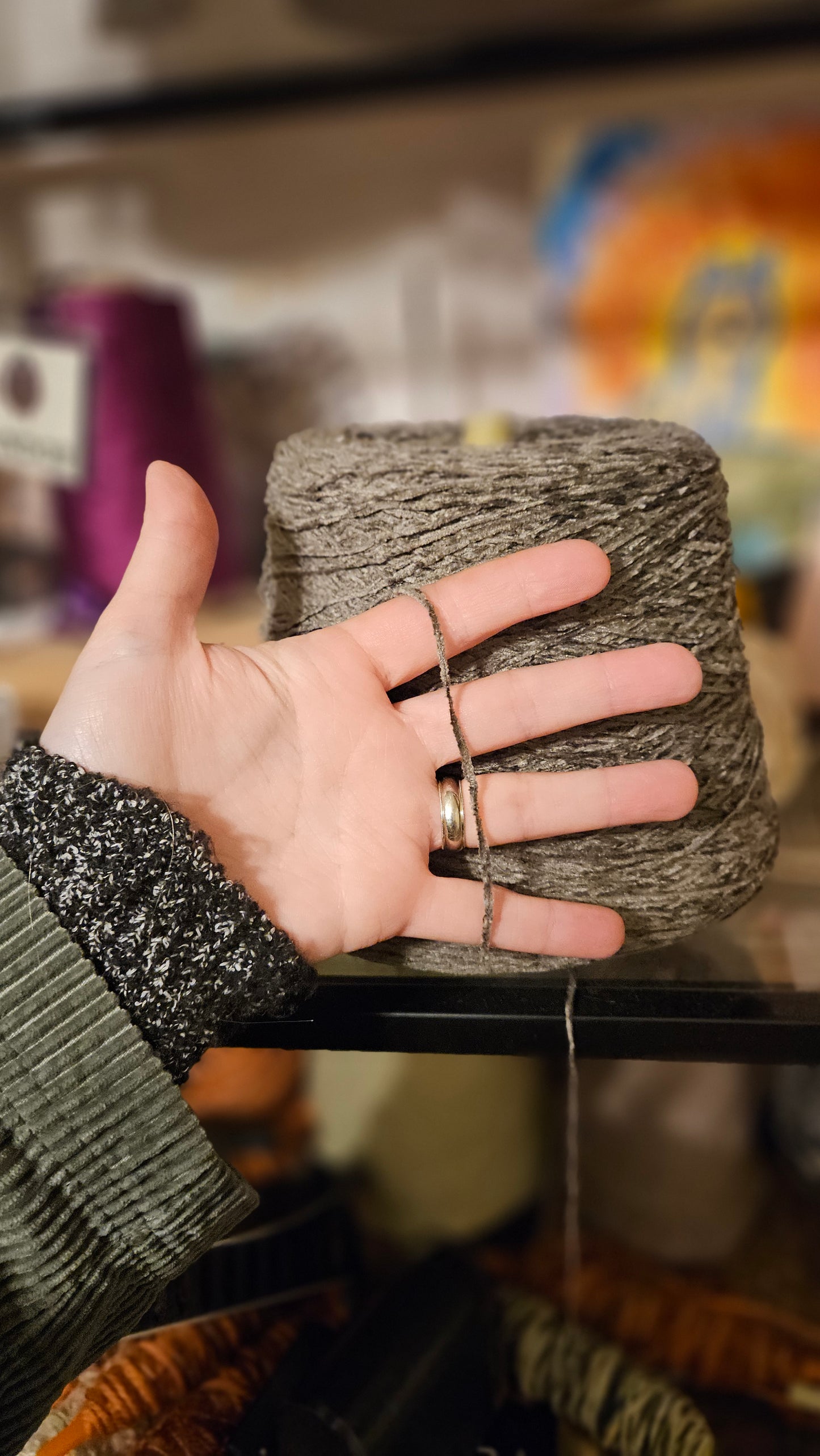 TITANIUM SAGE - Rayon Chenille 2.5+ pound thread cones 3000+ yard