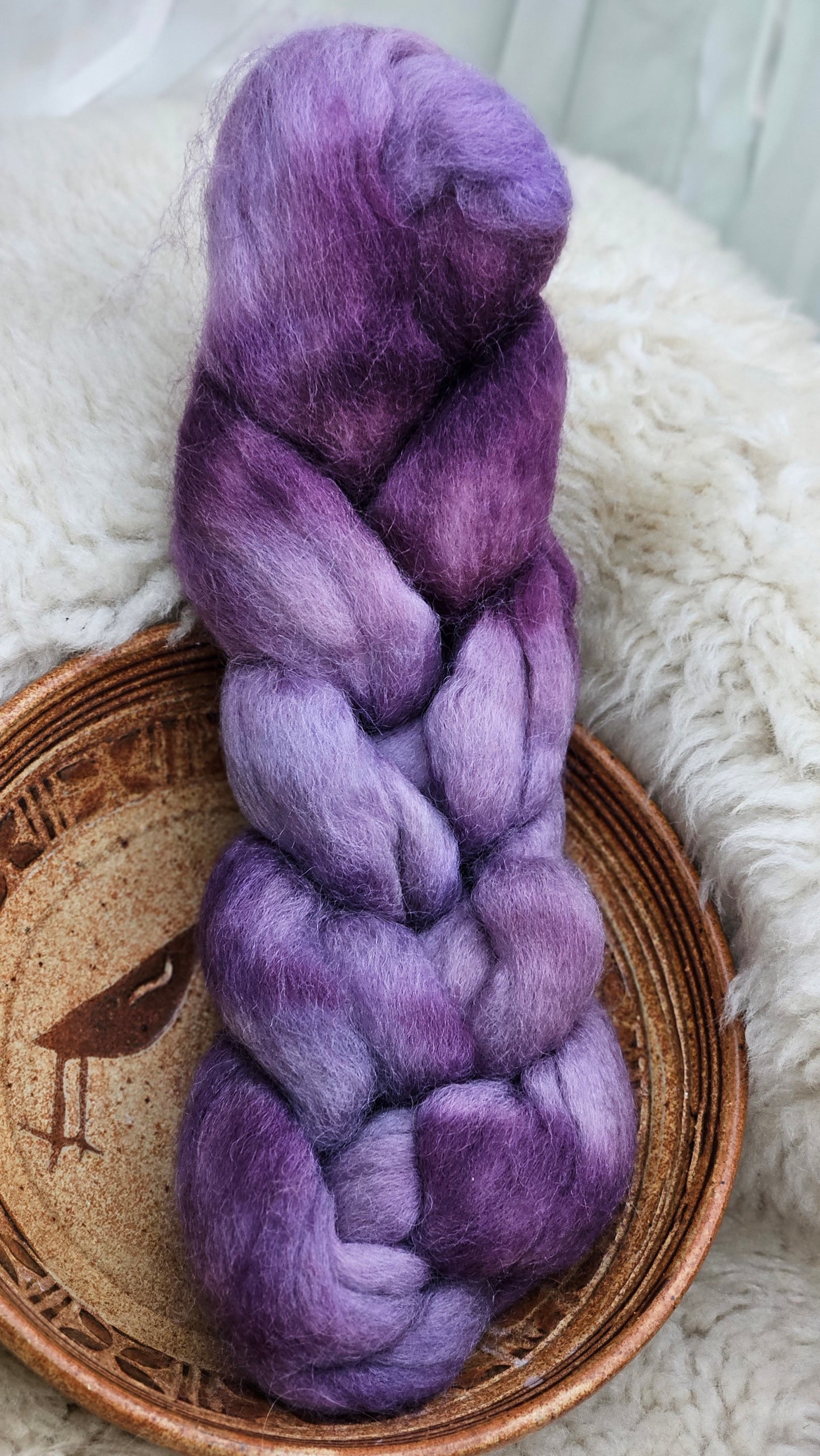 Hand-dyed Luxe Longwool Roving for felting and spinning - 2.7 oz | PP02