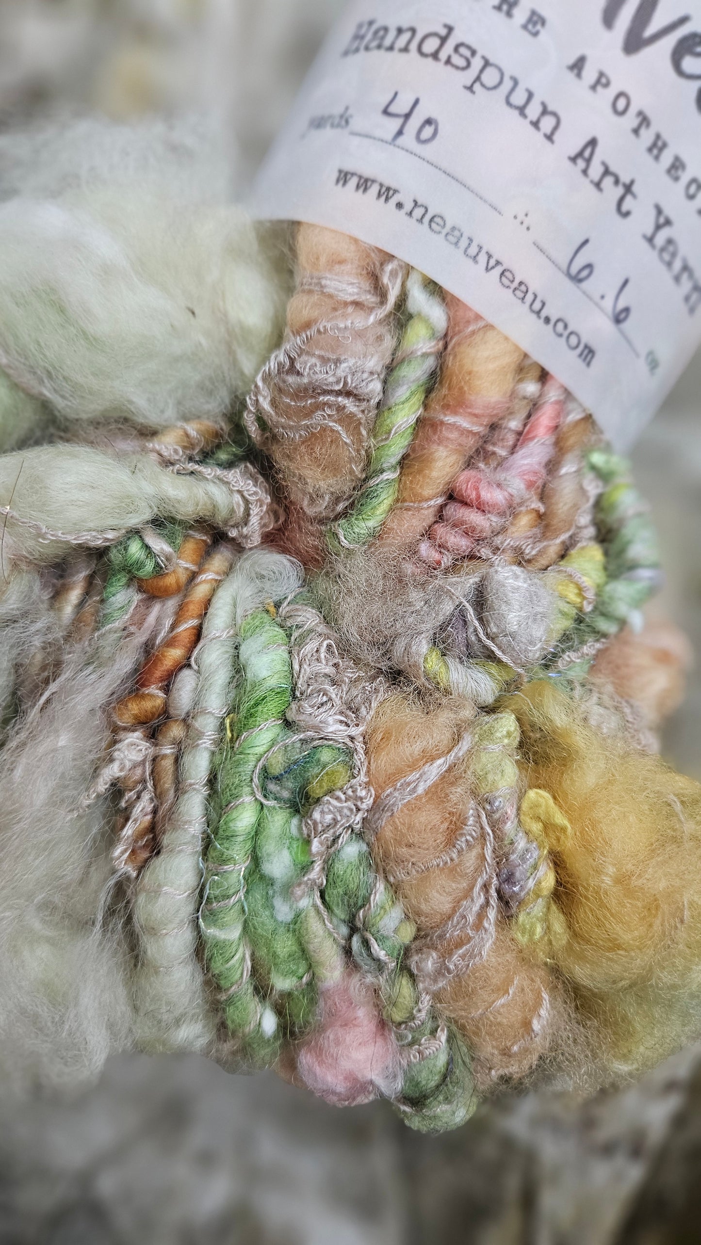 Handspun Bulky Art Yarn - Garden Party 03