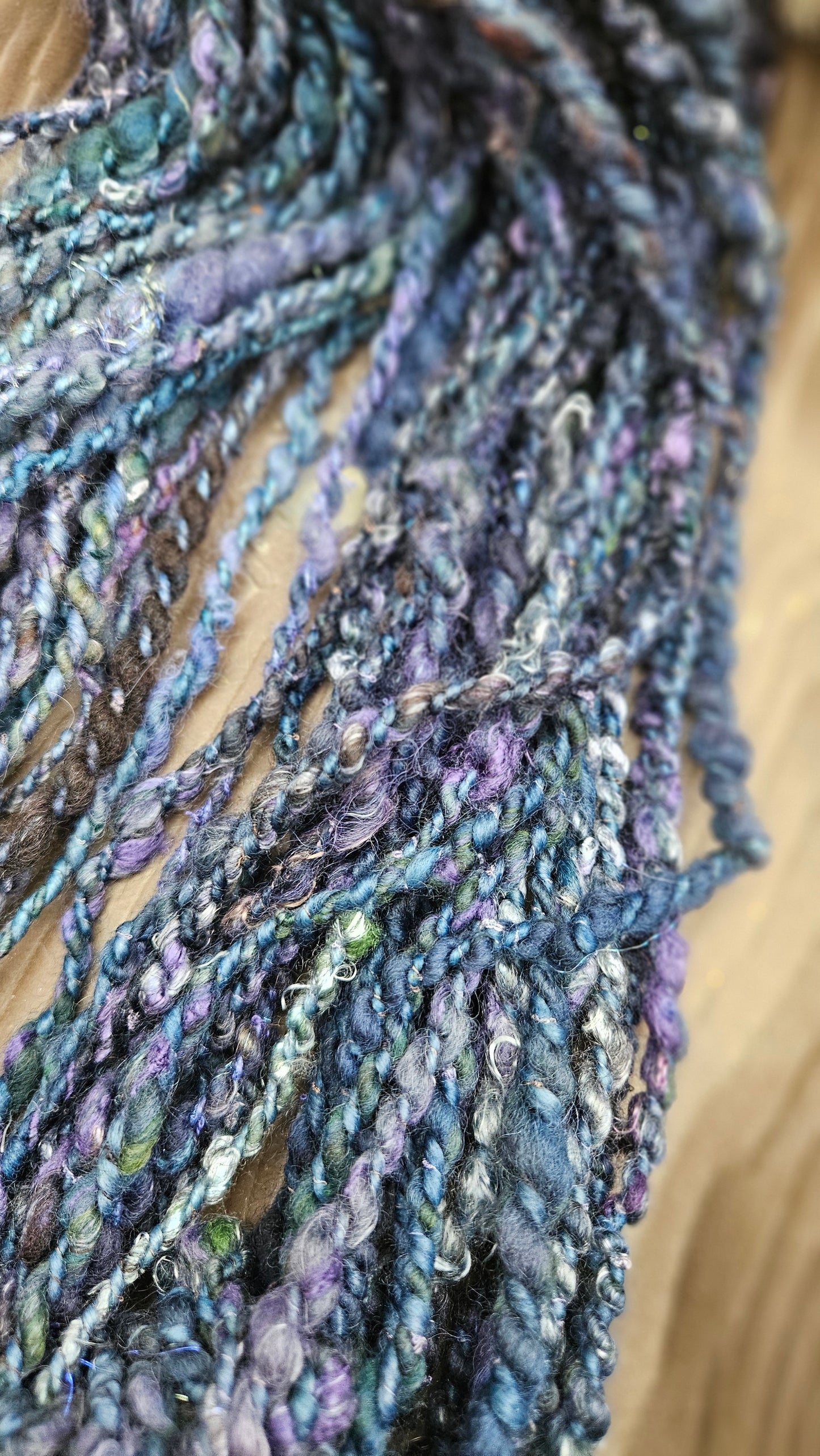 TWILIGHT COVE - Bulky Handspun Art Yarn XL Skein - 62 yards | 5 ounces | 146 grams