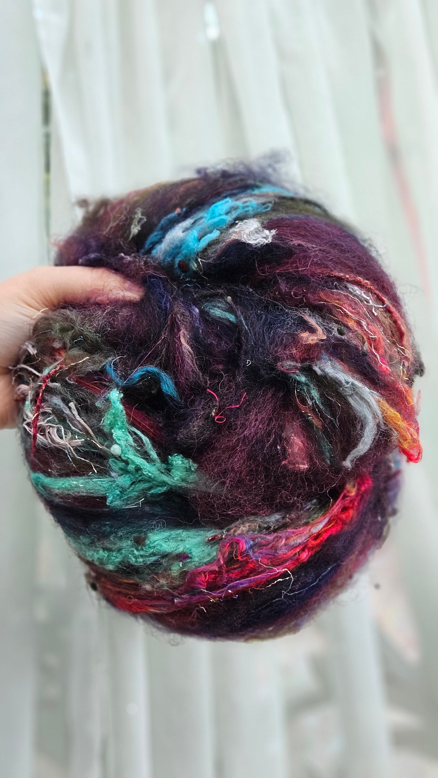 Luxe Layered Textured XL Art Batt - 247 - 5.5 ounces | 156 grams