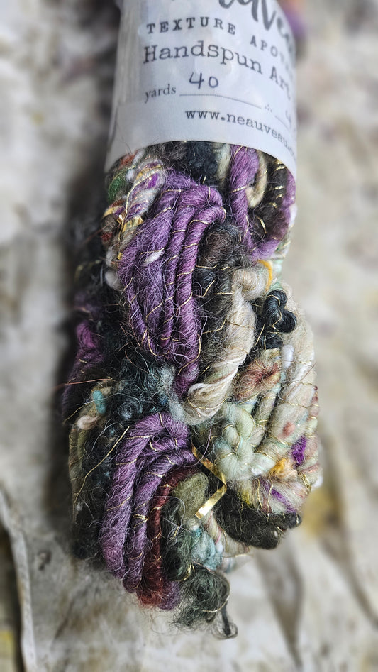 Handspun Bulky Art Yarn - Enchanted Forest Collection 09
