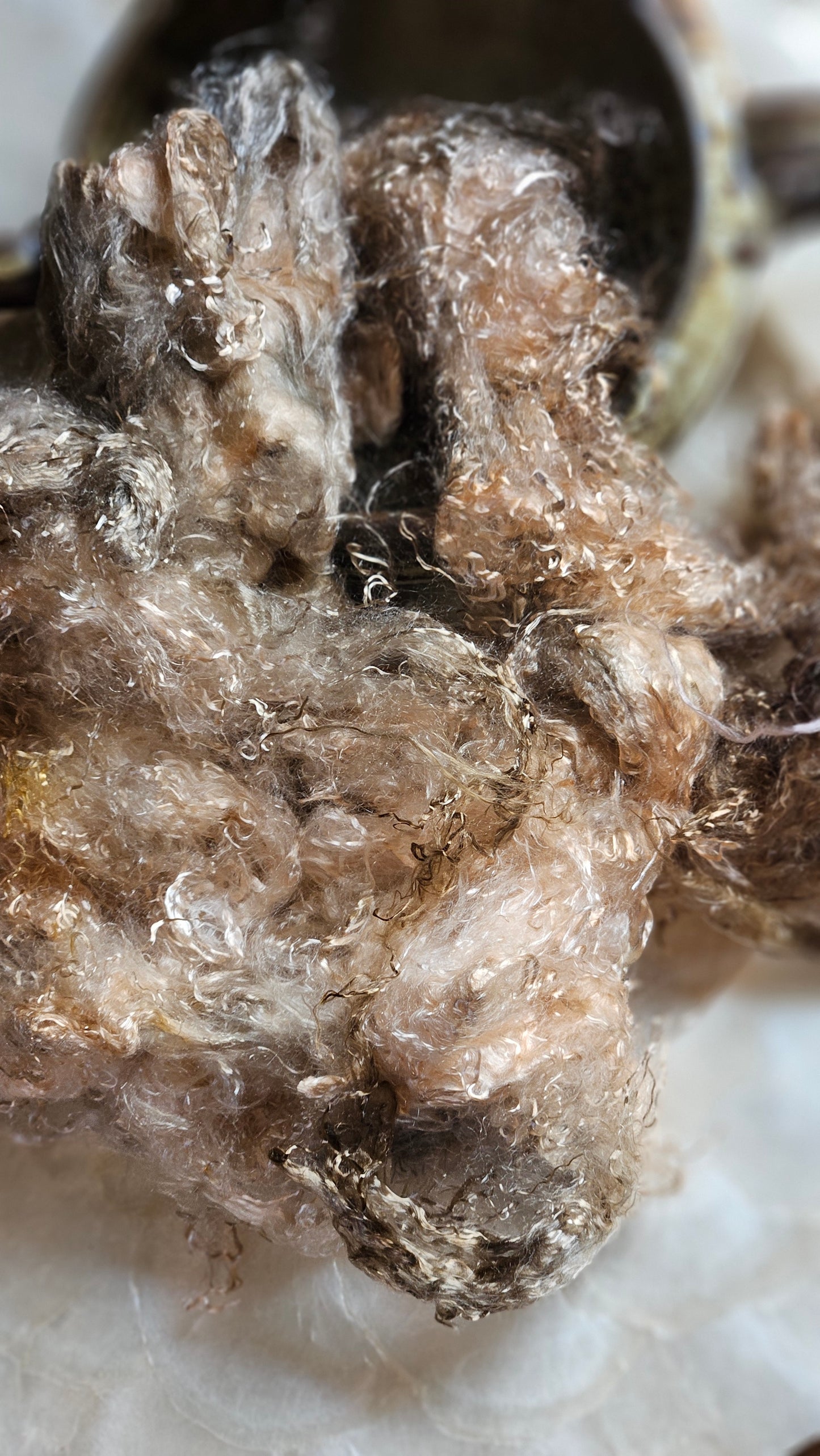 ANDALUSITE - hand-dyed eucalyptus crimp faux-silk for art yarn embellishing, fiber blending, felting, and papermaking - 2 oz | 57 g