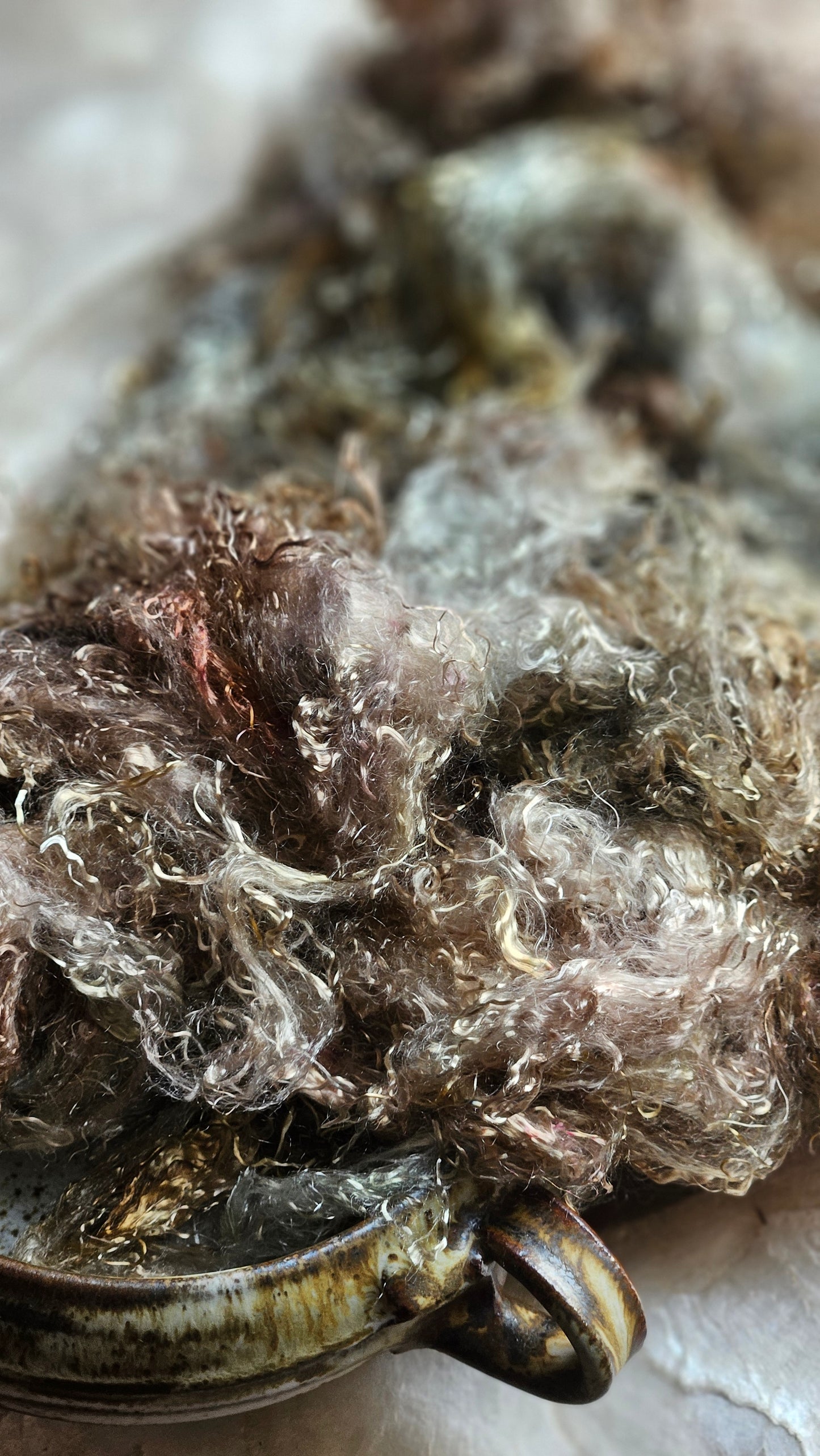 APOPHYLLITE - hand-dyed eucalyptus crimp faux-silk for art yarn embellishing, fiber blending, felting, and papermaking - 2 oz | 57 g