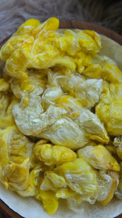Mango Sorbet - wool & bamboo blend for spinning & felting - 5 oz | 142 g