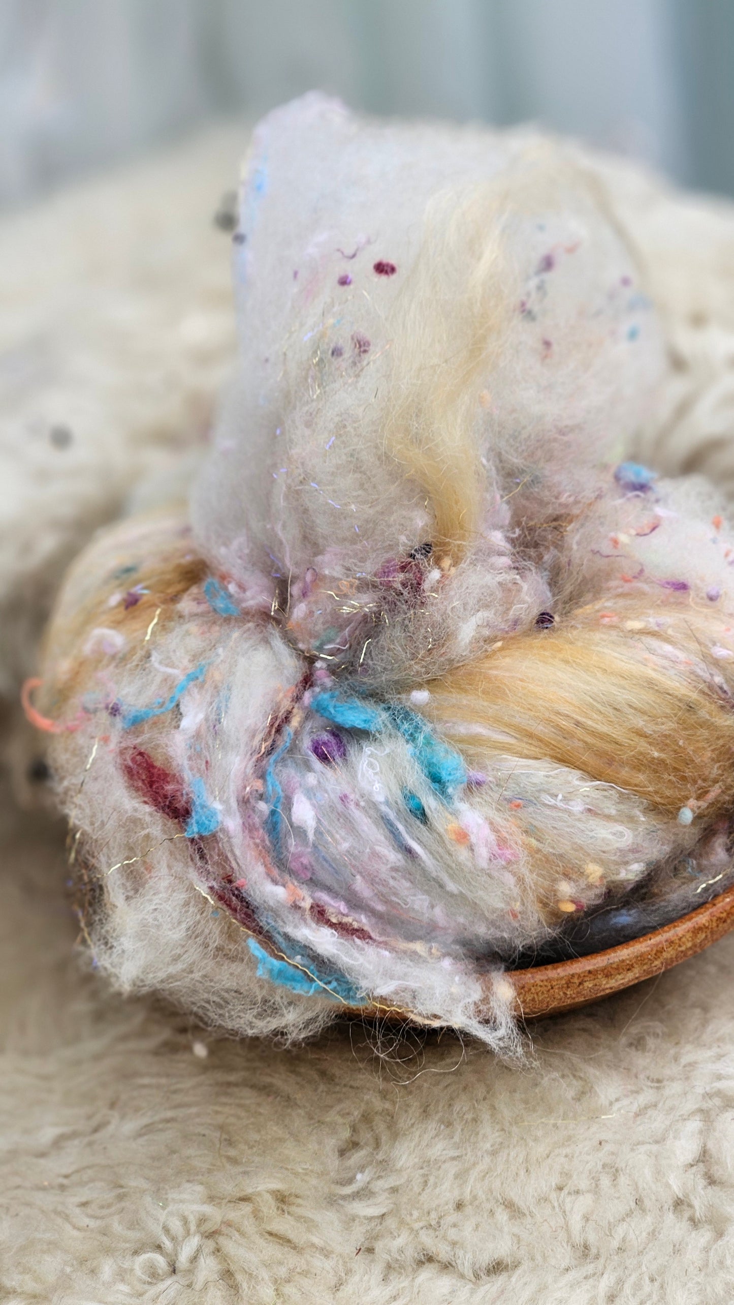 Luxe Layered Textured XL Art Batt - 225 - 3.2 ounces | 91 grams