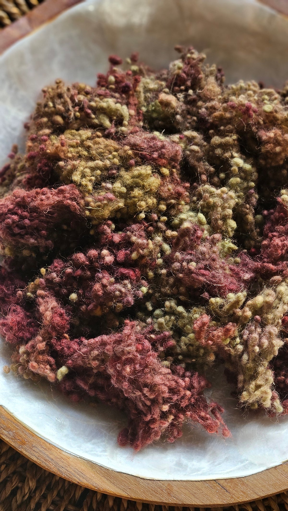 Byzantium - hand-dyed fine wool nepps for fiber blending and felting - 1 oz | 28 g