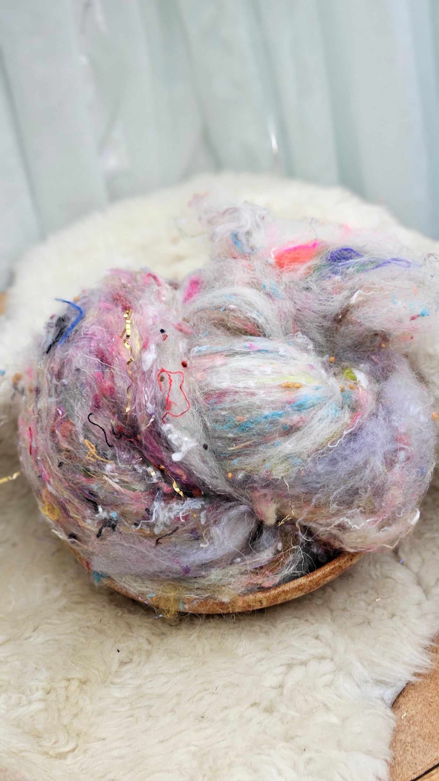 Luxe Layered Textured XL Art Batt - 204 - 3.7 ounces | 105 grams