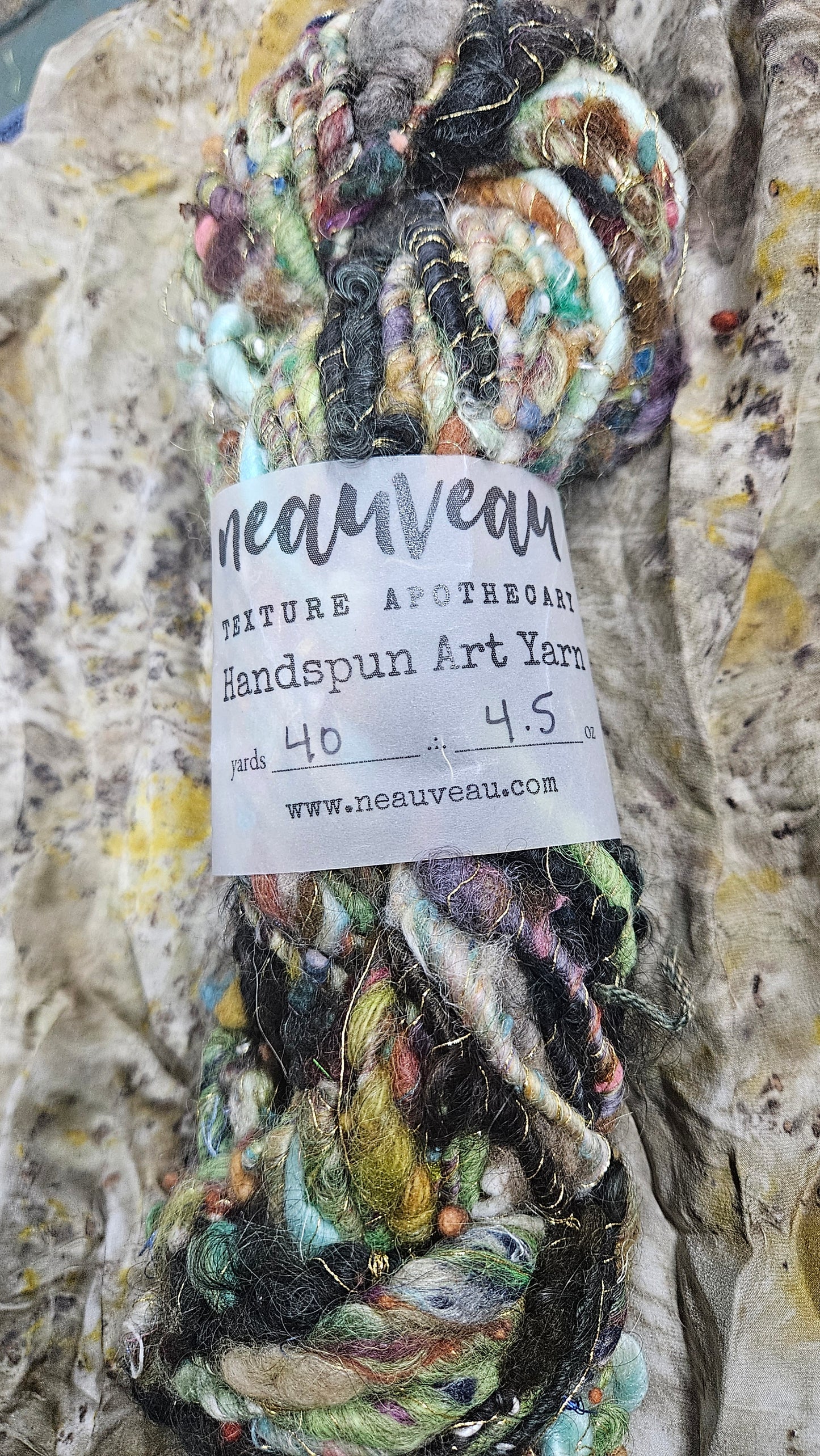 Handspun Bulky Art Yarn - Enchanted Forest Collection 02
