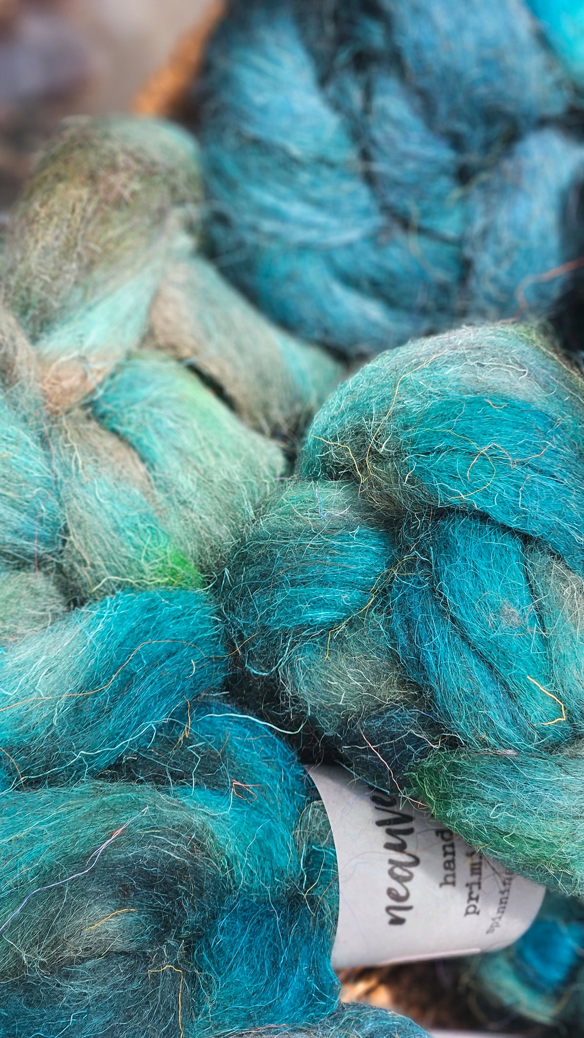 Saltbox - primitive hand dyed wool roving for felting and blending - 2 ounces | 57 grams