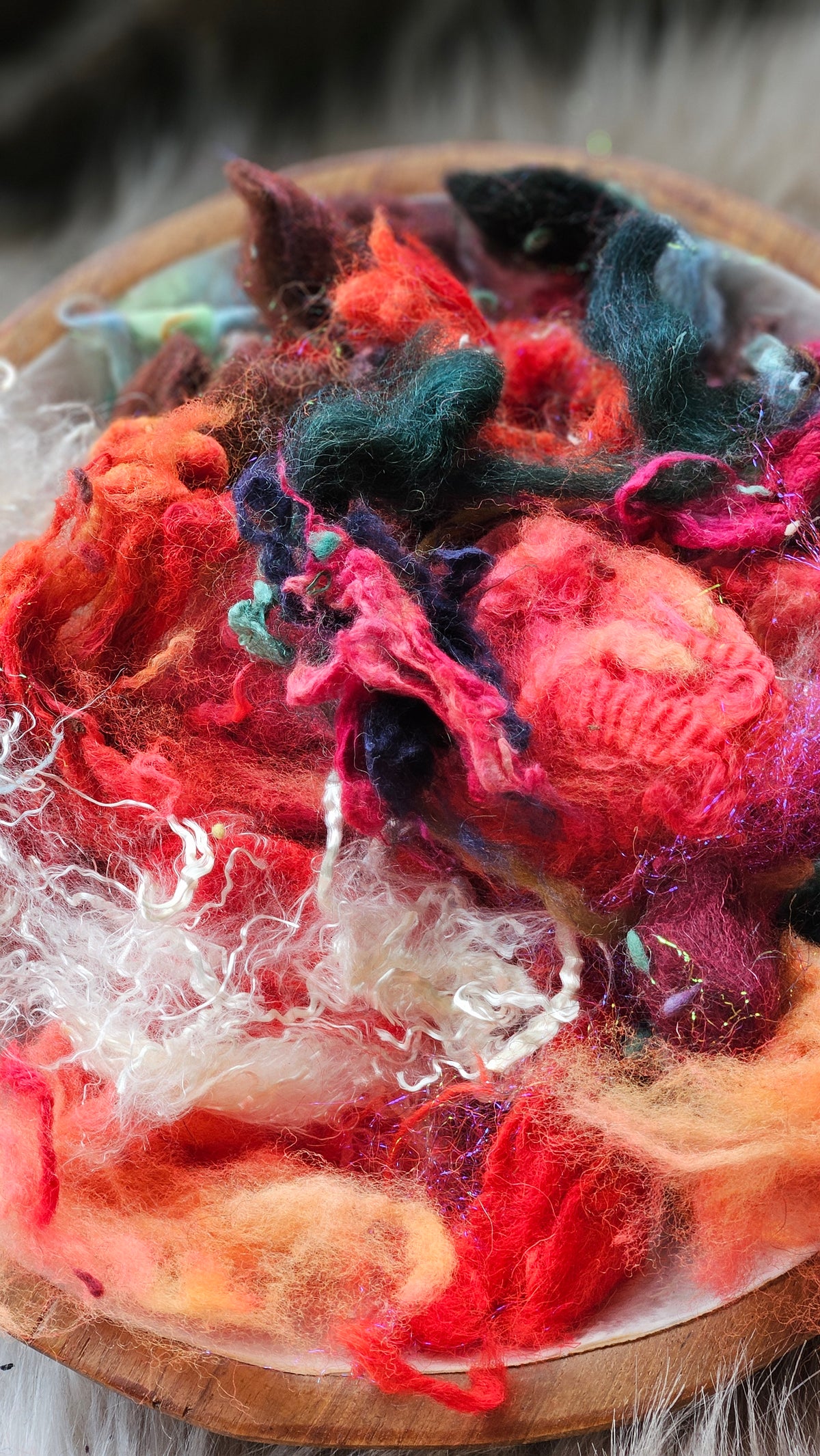 Bitter Sweet - hand-dyed wool alpaca bamboo texture blend - 4 ounces | 114 grams
