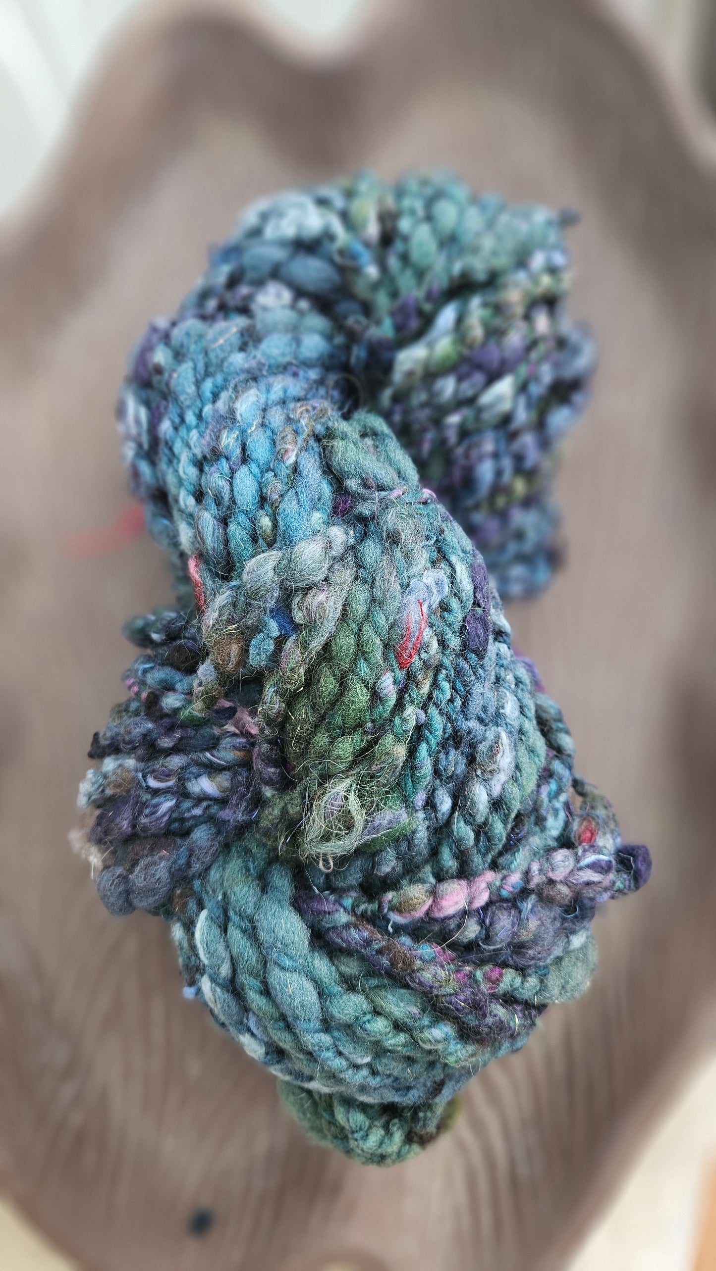 CLOUDSPINNER - Bulky Handspun Art Yarn XL Skein - 48 yards | 5 ounces | 142 grams