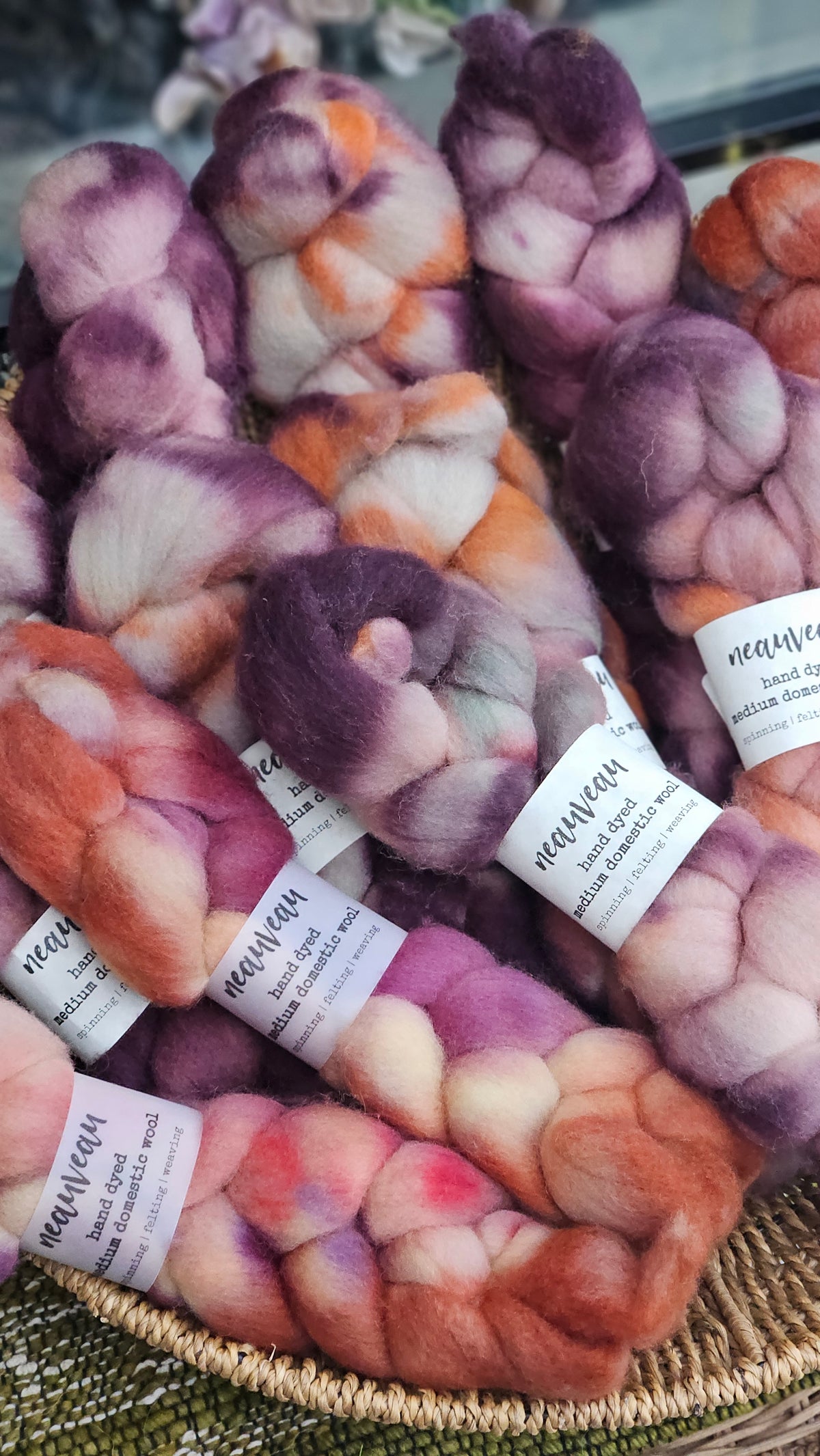 Pigeon - hand dyed domestic wool roving for felting and blending - 2 ounces | 57 grams