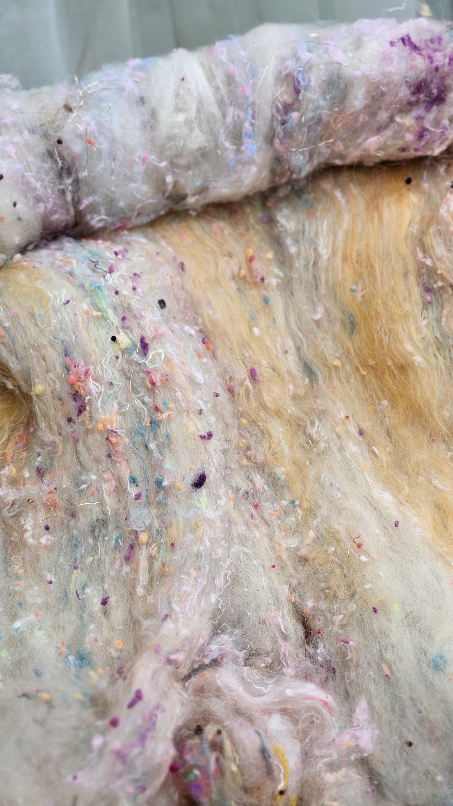 Luxe Layered Textured XL Art Batt - 225 - 3.2 ounces | 91 grams