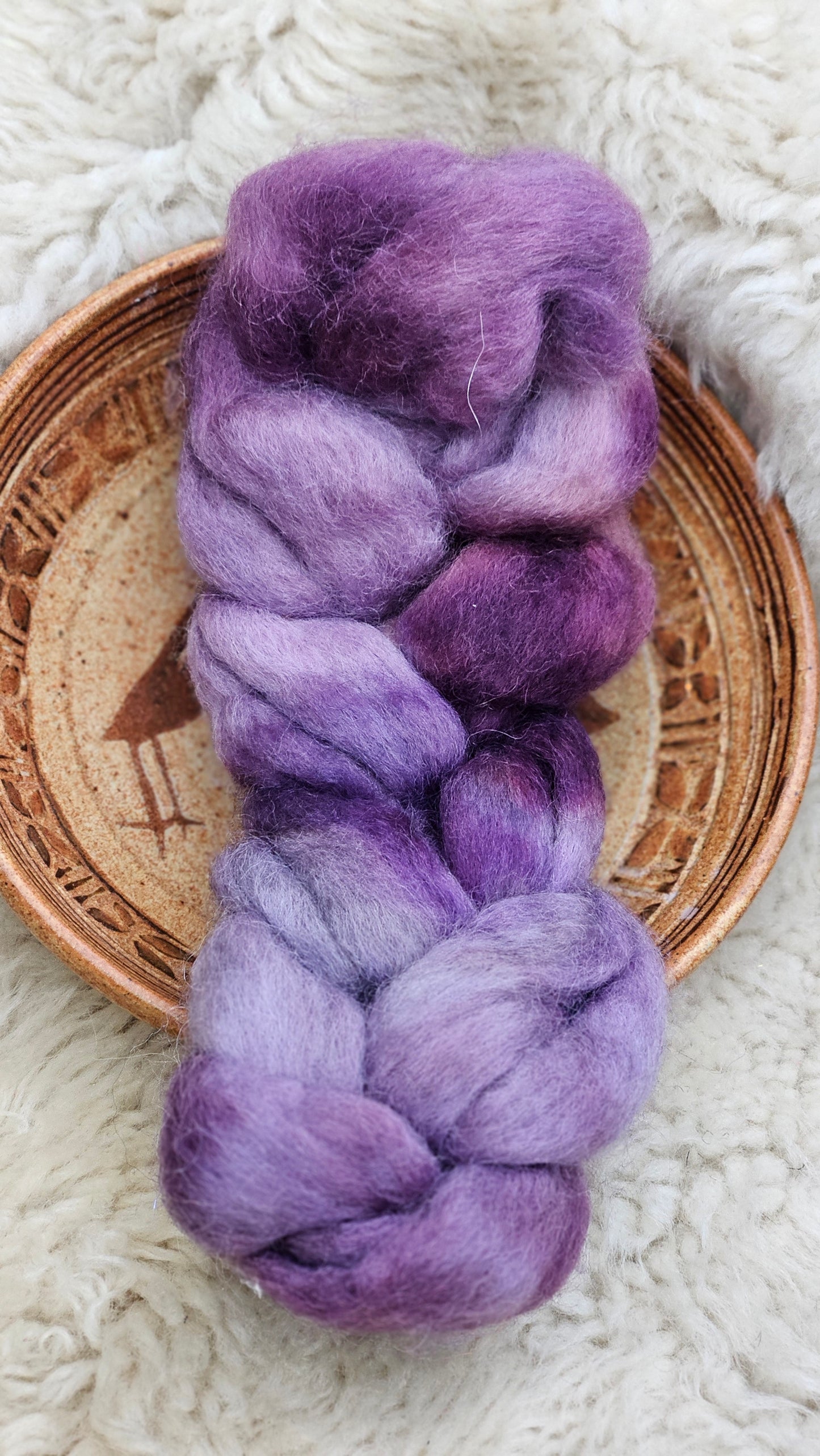 Hand-dyed Luxe Longwool Roving for felting and spinning - 2.7 oz | PP01
