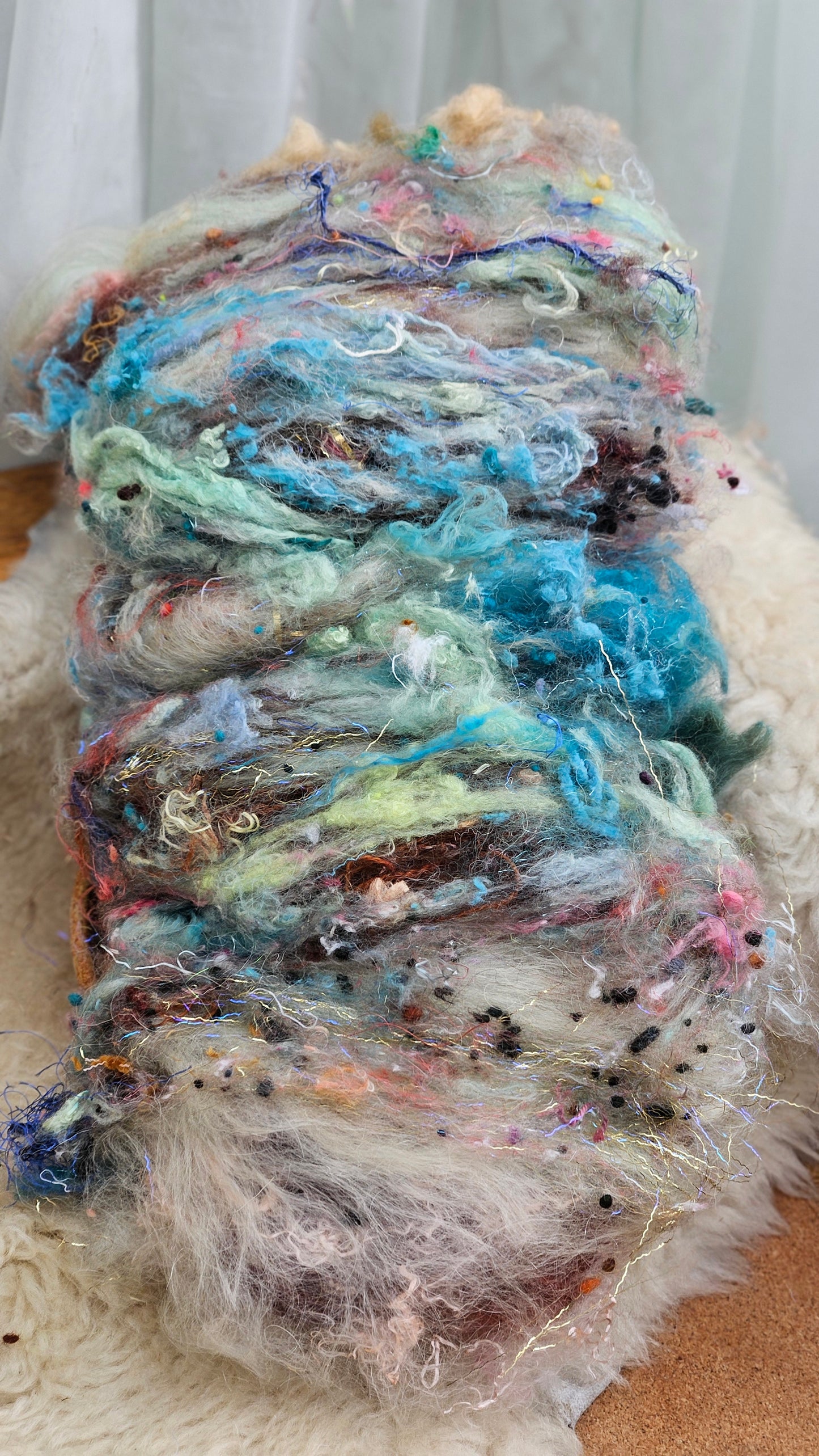 Luxe Layered Textured XL Art Batt - 219 - 3.5 ounces | 99 grams