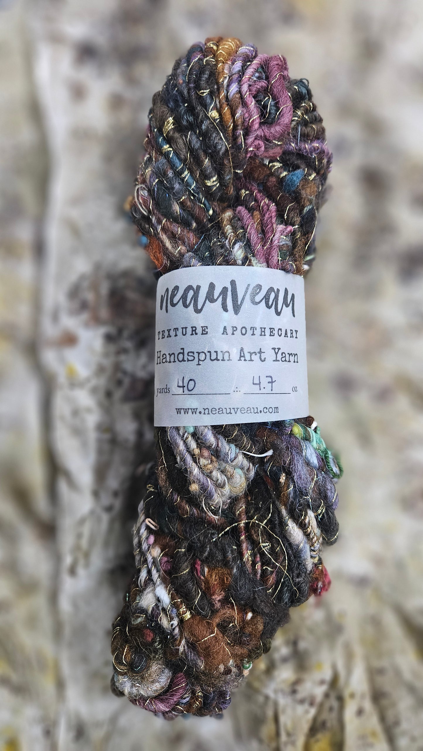 Handspun Bulky Art Yarn - Enchanted Forest Collection 12